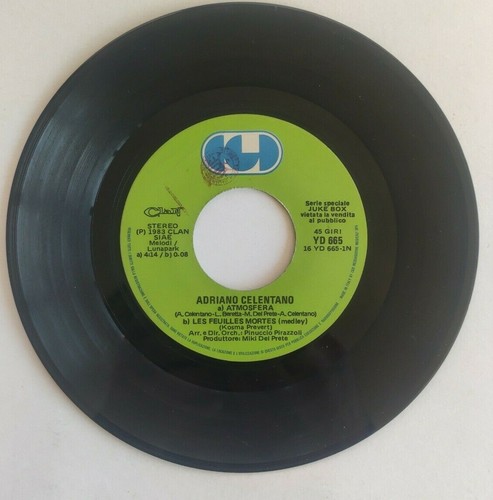 Vinile disco giri adriano - 45,